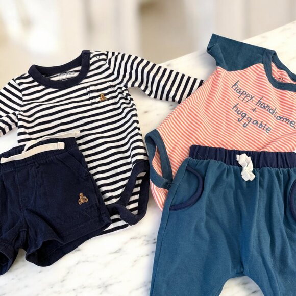 Baby Clothes Bundle Size 0-3 Months Footies Bodysuits Outfits Sets - Picture 9 of 15